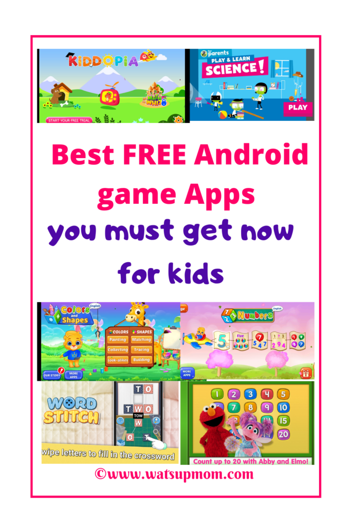 best free Android games for kids