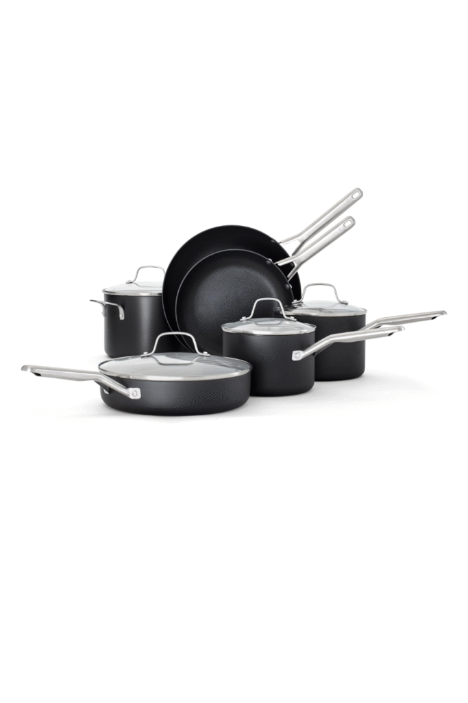 Calphalon Hard-Anodized Nonstick 10-Piece Cookware Set
