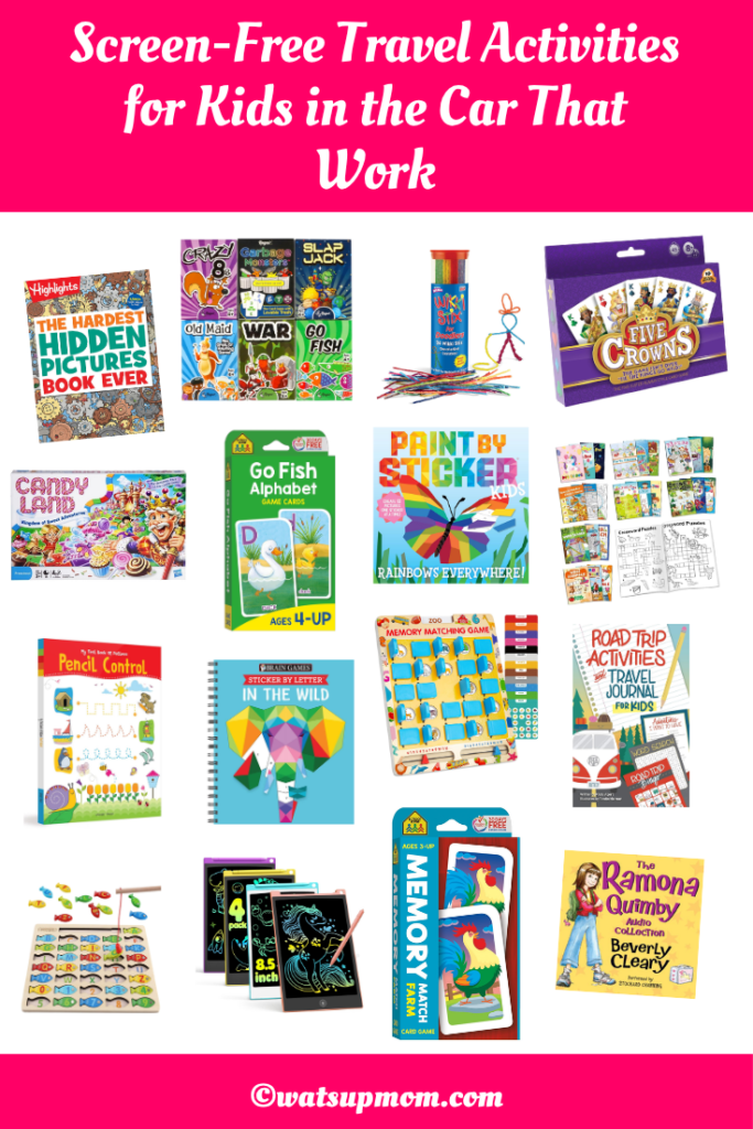 Screen Free Travel Activities for Kids in the Car